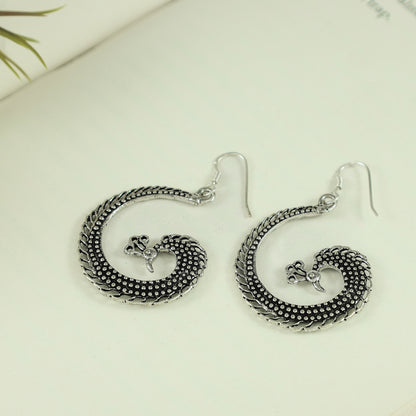 Ellana Peacock Design Silver Earrings