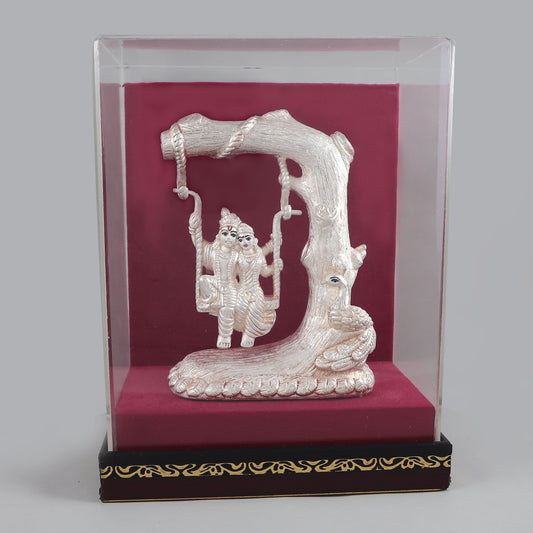 Fancy Silver Radhe- Krishna Idol