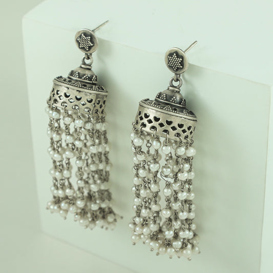 Piya Silver Earrings With Pearl