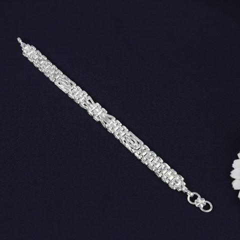 Amit Luxury Finish Silver Bracelet For Him