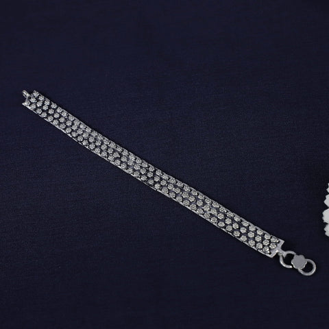 Shivansh Elite Glam Silver Bracelet For Him