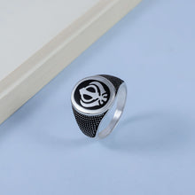 Karan Majestic Khanda Silver Ring For Him