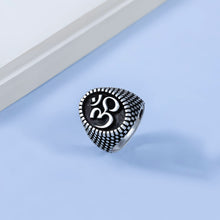 Sahil Divine Om Power Silver Ring For Him