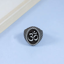 Sahil Divine Om Power Silver Ring For Him