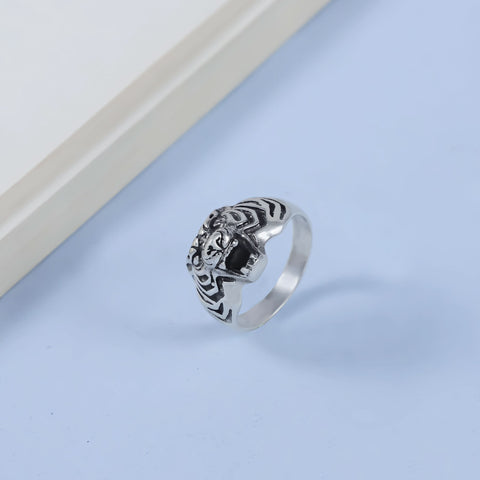 Ekansh Wild Tiger Spirit Silver Ring For Him