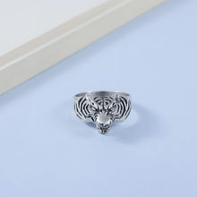 Ekansh Wild Tiger Spirit Silver Ring For Him