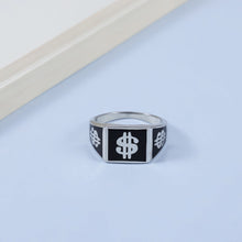 Arsh Dollar Sign Silver Ring For Him