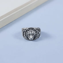 Hitesh Lion Face Power Silver Ring For Him