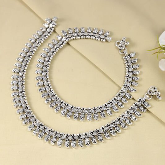 Ekta  Silver Anklets