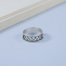 Karan Crosswork Silver Ring For Him