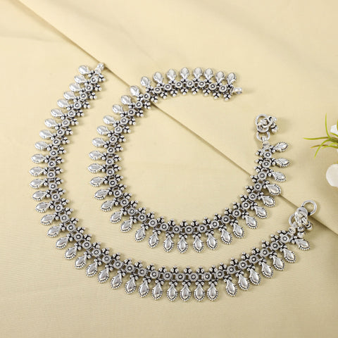 Alani Silver Anklets