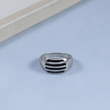 Rudra Bold Band Silver Ring For Him