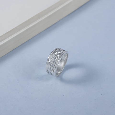 Aryan Prime CrystalvSilver Ring For Him