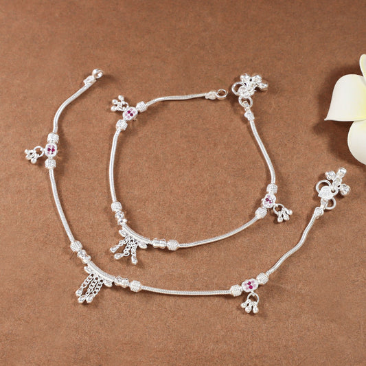 Avani Silver Anklets