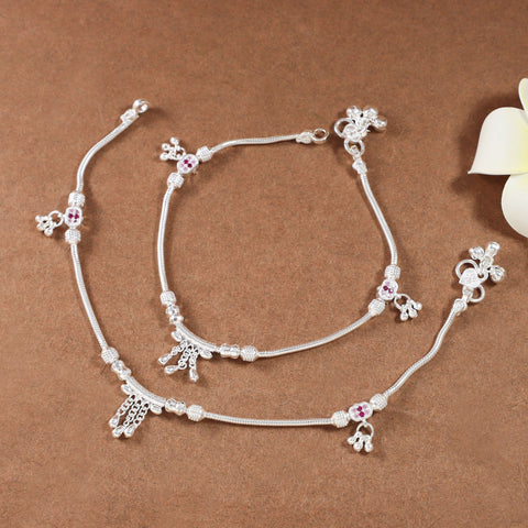 Avani Silver Anklets