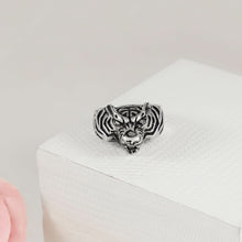 Karan Lion Head Silver Ring For Him