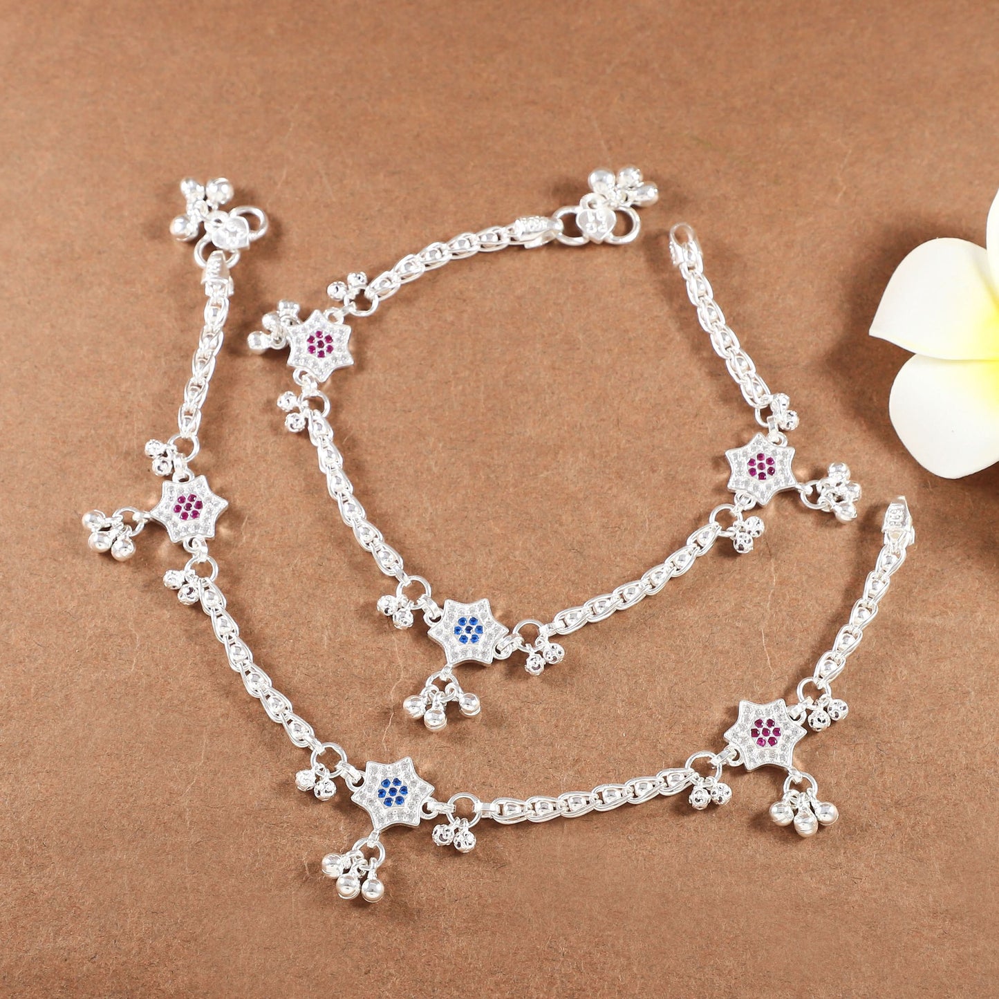 Avani Silver Anklets