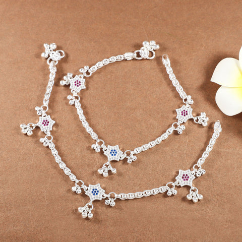 Avani Silver Anklets