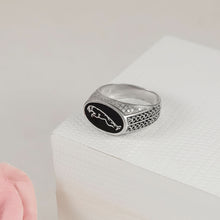 Ayaan Wild Panther Silver Ring For Him