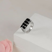 Aryan Elite Black Silver Ring For Him