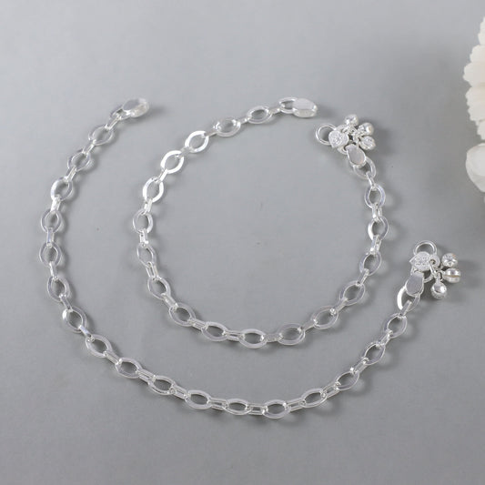 Chinmayi Silver Anklets