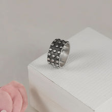 Armaan Midnight Stud Silver Ring For Him