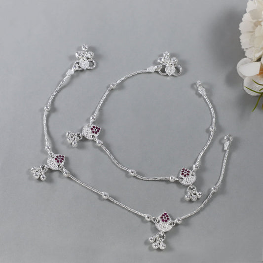 Anushka Silver Anklets