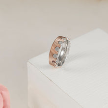 Samar Rose Edge Silver Ring For Him