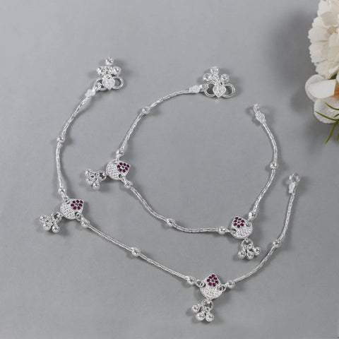Anushka Silver Anklets