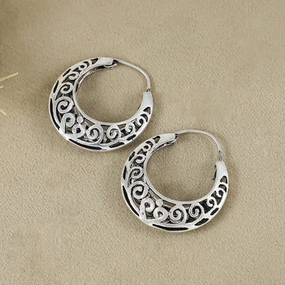Janya Trendy Silver Earring