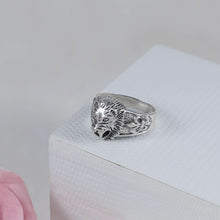 mperial Lion Face Silver Ring For Him