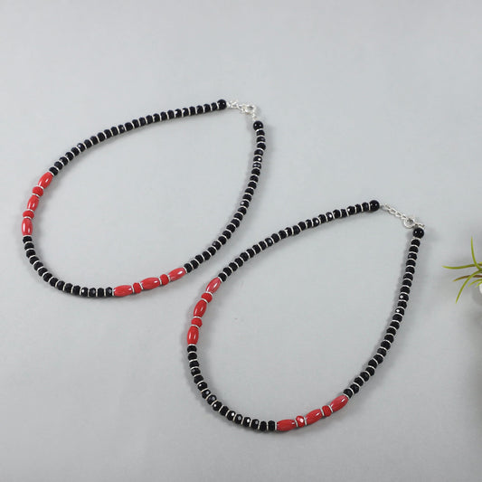 Vedika Silver Anklets