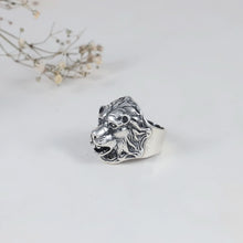 Alpha King Lion Silver Ring For Him