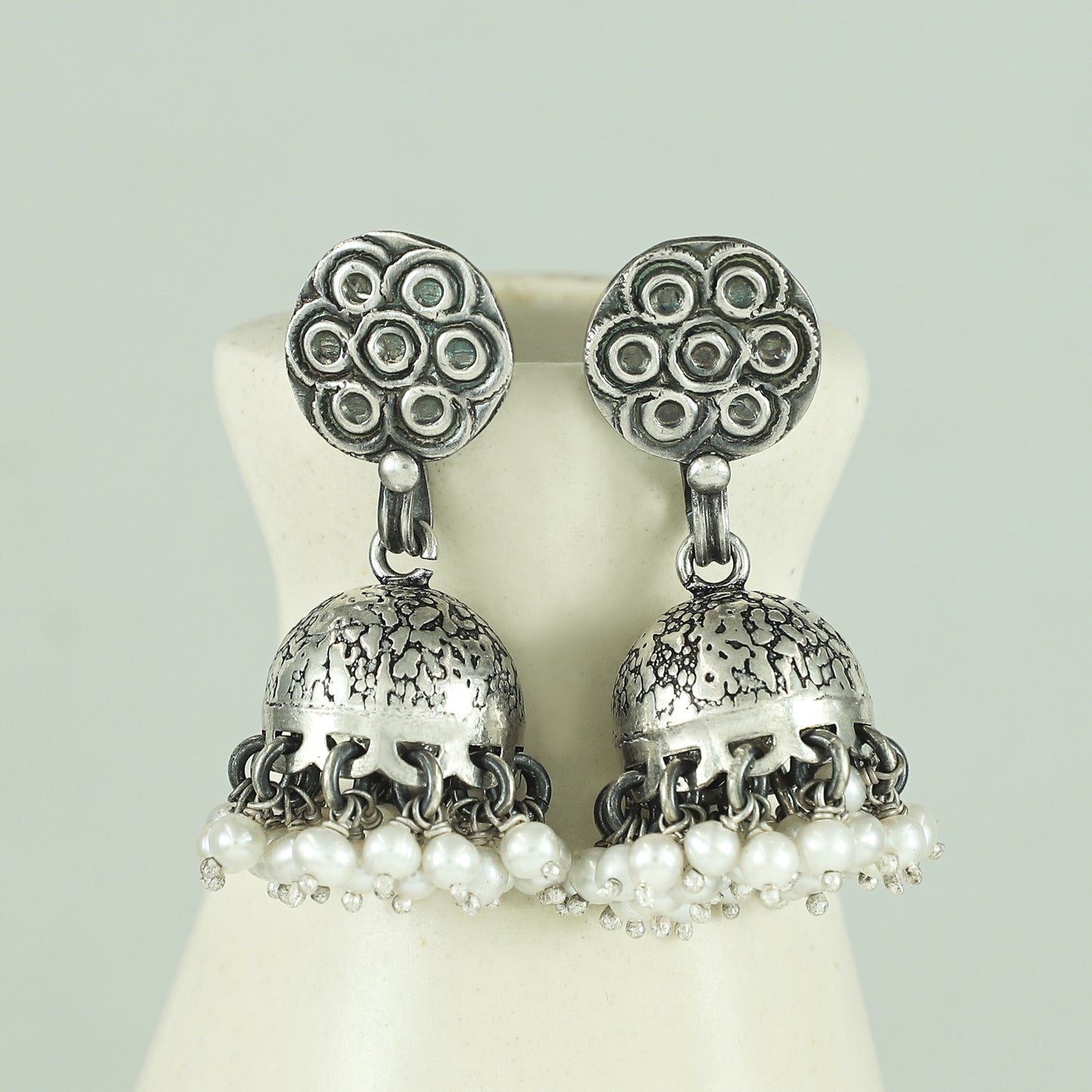 Eshana Fancy Silver Earrings