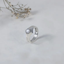 Mahir Sleek Crown Silver Ring For Him