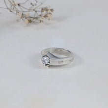 Mahir Sleek Crown Silver Ring For Him
