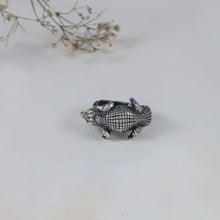 Savage Crocodile Silver Ring For Him