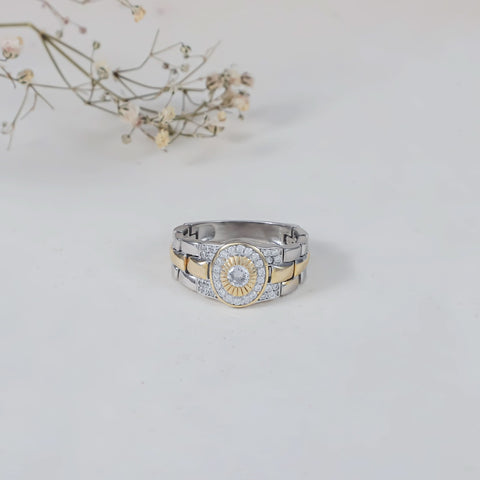 Crown Glory Silver Ring For Him