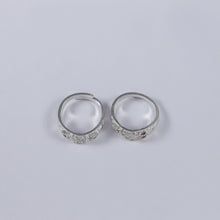 Anika Band Style Crystal Silver Toe Rings