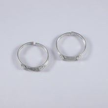 Jiya Simple Band Silver Toe Rings