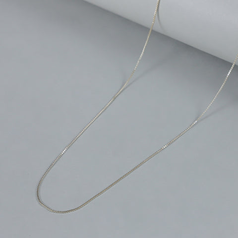Minimal Box Style Silver Chain