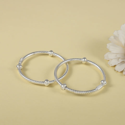 Avni  Silver Baby Bangles