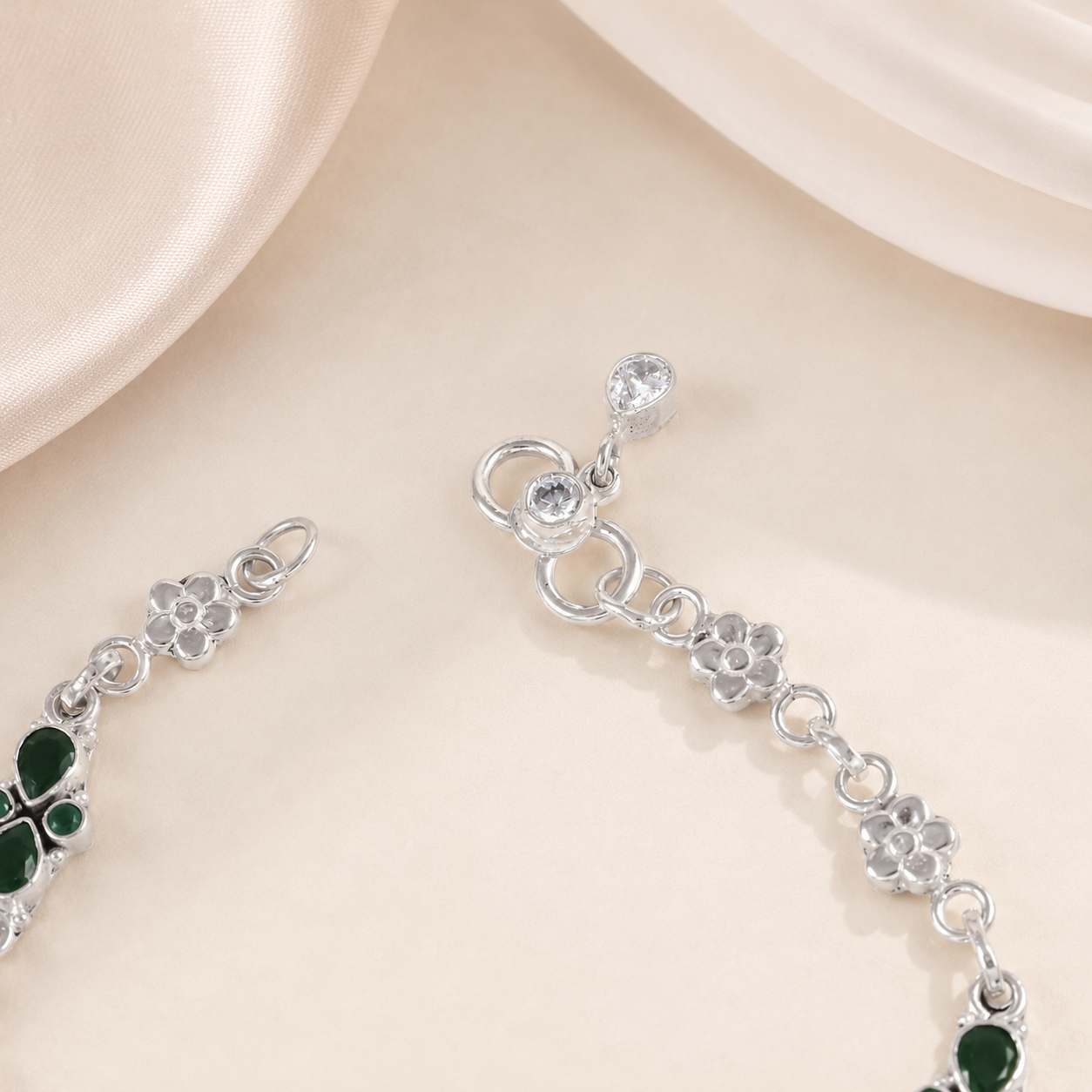 Kimaya Silver Anklets