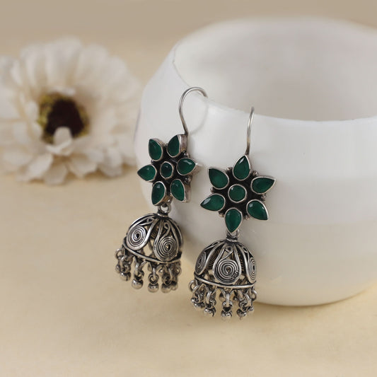 Beautiful Unique Design  Silver Earrings