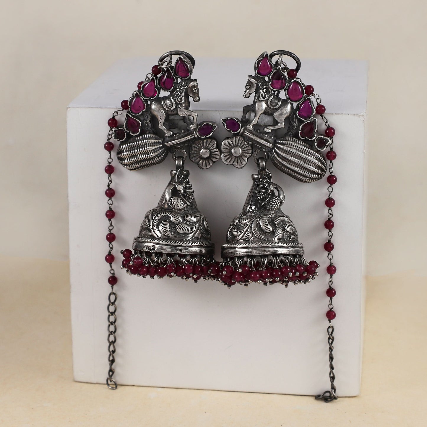 Manyata Antique Designe Silver Earrings