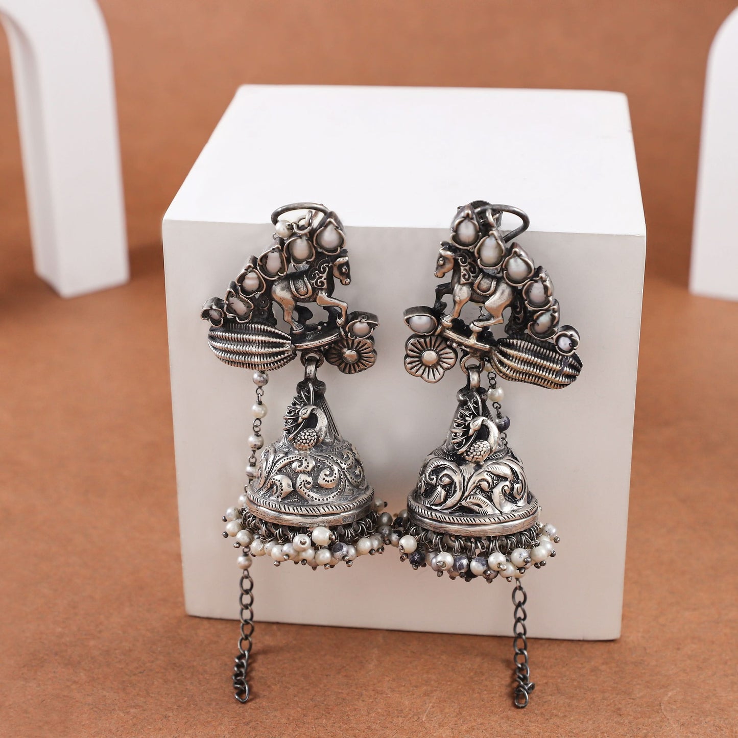 Vamika Fancy Silver Earrings