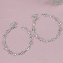 Kiran Bloom Chain Silver Anklets