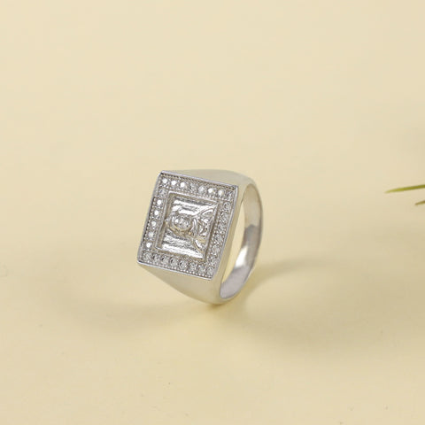 Chandrika Shakti Cz Silver Ring