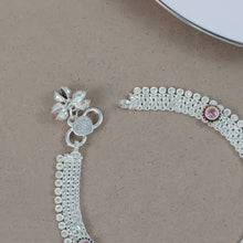 Tanvi Soft Glow Silver Anklets