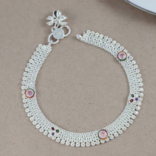 Tanvi Soft Glow Silver Anklets